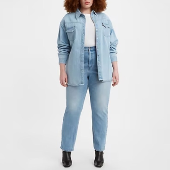 Levi’s Classic Mid-rise Skinny Jeans Women’s Size 18 Light Wash Like New - Picture 6 of 9